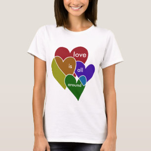 Liebe ist ganz herum T-Shirt