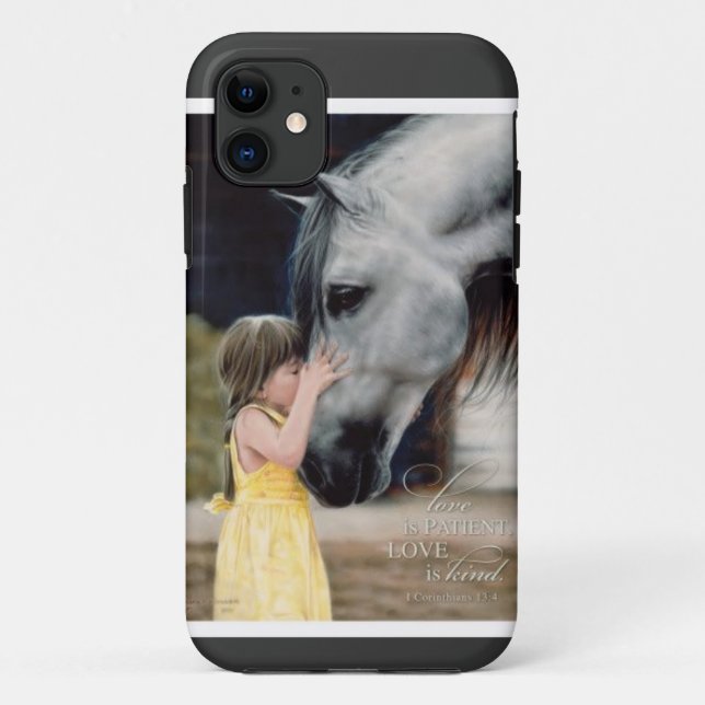 Liebe ist geduldig Case-Mate iPhone hülle (Rückseite)