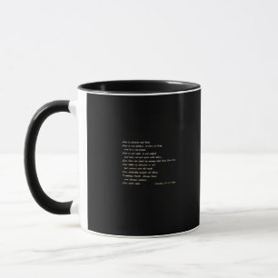 Liebe ist geduldig Einfaches inspirierendes Design Tasse