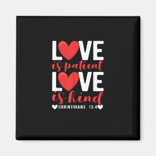 Liebe ist geduldig freundlich lustig christliches magnet