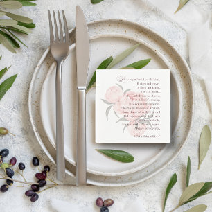 Liebe ist geduldig - Hochzeit von Neapel mit Schri Serviette