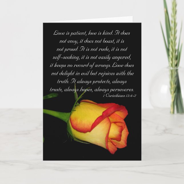 Liebe ist… geduldig karte (Vorderseite)