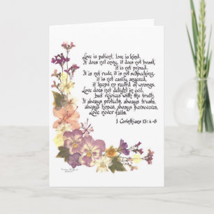 Liebe ist geduldig karte