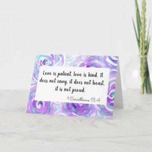 Liebe ist geduldig karte