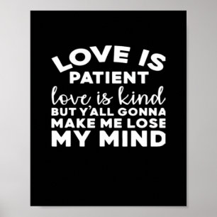 Liebe ist geduldig Liebe ist freundlich Lustige ch Poster