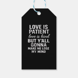 Liebe ist geduldig Liebe ist freundlich Lustige Sp Geschenkanhänger