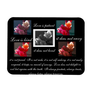 Liebe ist geduldig, Liebe ist freundlich Magnet