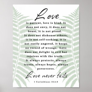 Liebe ist geduldig, Liebe ist freundlich Poster