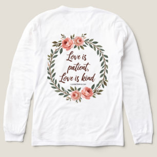 Liebe ist geduldig, Liebe ist gütig Bibel-T-Shirt  Tri-Blend Shirt