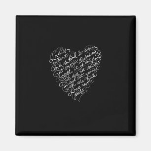Liebe ist geduldig Liebe ist gütig Christliche Ins Magnet