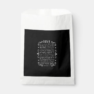 Liebe ist geduldig Liebe ist gütig Christliches Zi Geschenktütchen