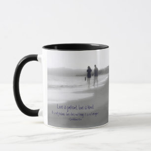 Liebe ist geduldig Liebe ist gütig Cor 13:4 Bibelv Tasse
