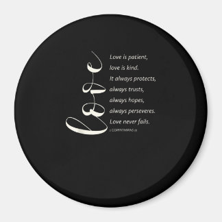 Liebe ist geduldig Liebe ist gütig Korinther Bibel Magnet