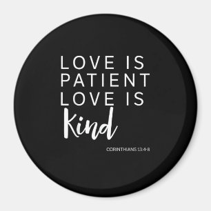 Liebe ist geduldig Liebe ist gütig Korinther Glaub Magnet