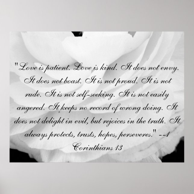 Liebe ist geduldig. Liebe ist nett. Poster (Vorne)