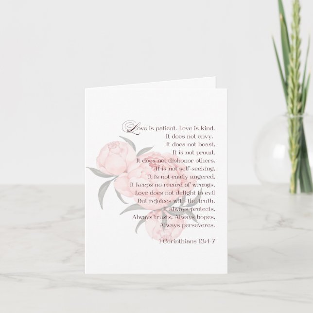 Liebe ist geduldig - Save the Date Einladung (Vorderseite)