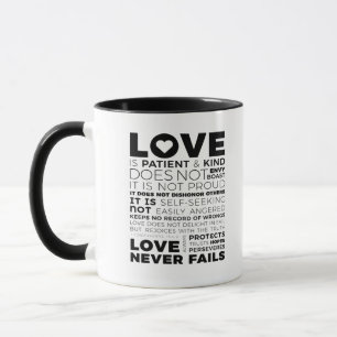 Liebe ist geduldig und freundlich - Klassischer Ap Tasse