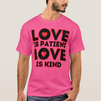 Liebe ist geduldig und Liebe ist freundlich Junge T-Shirt