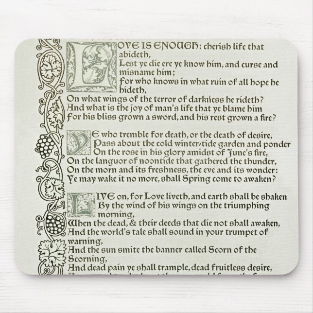 Liebe ist genug, 1897 mousepad (Vorne)