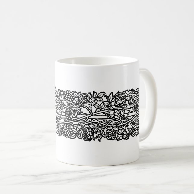 Liebe ist genug Grenze (von William Morris) Kaffeetasse (VorderseiteRechts)