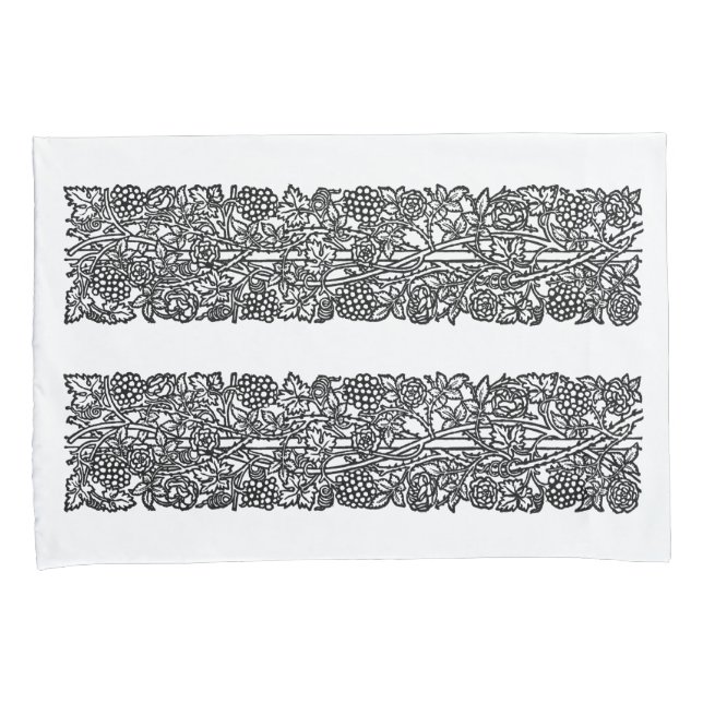 Liebe ist genug Grenze (von William Morris) Kissenbezug (Vorderseite-Rechts)