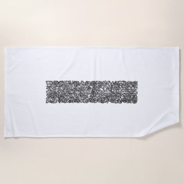 Liebe ist genug Grenze (von William Morris) Strandtuch