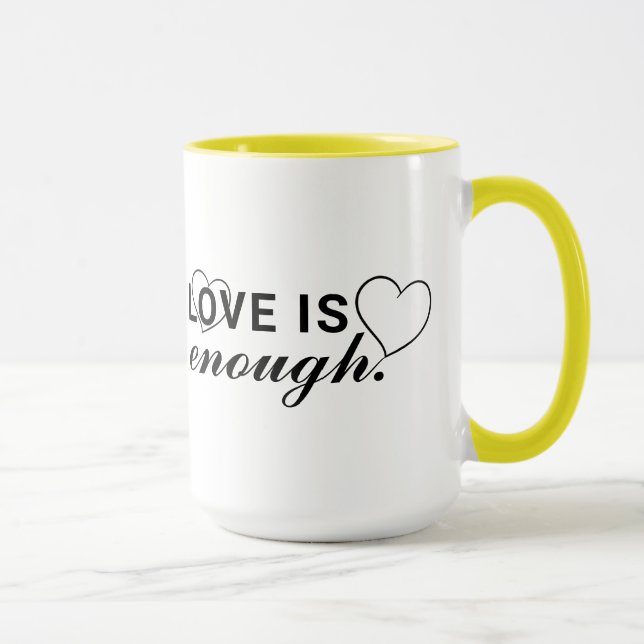 Liebe ist genug Single-Side Combo Tasse Design (Rechts)