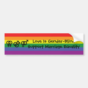 Liebe ist Geschlecht-Blind Autoaufkleber