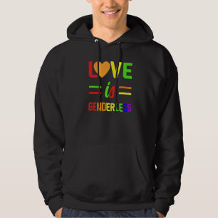 Liebe ist geschlechtslos Lesbisch Schwul Bisexuell Hoodie