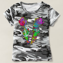 Liebe ist Gift Tattoo Tux Camouflage T - Shirt