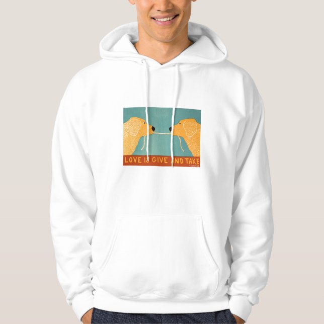 Liebe ist Give and Take - Goldens - Stephen Huneck Hoodie (Vorderseite)