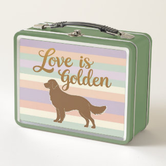 Liebe ist Gold Metall Brotdose