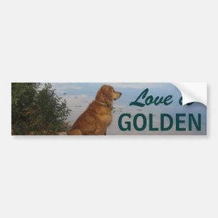 Liebe ist golden autoaufkleber