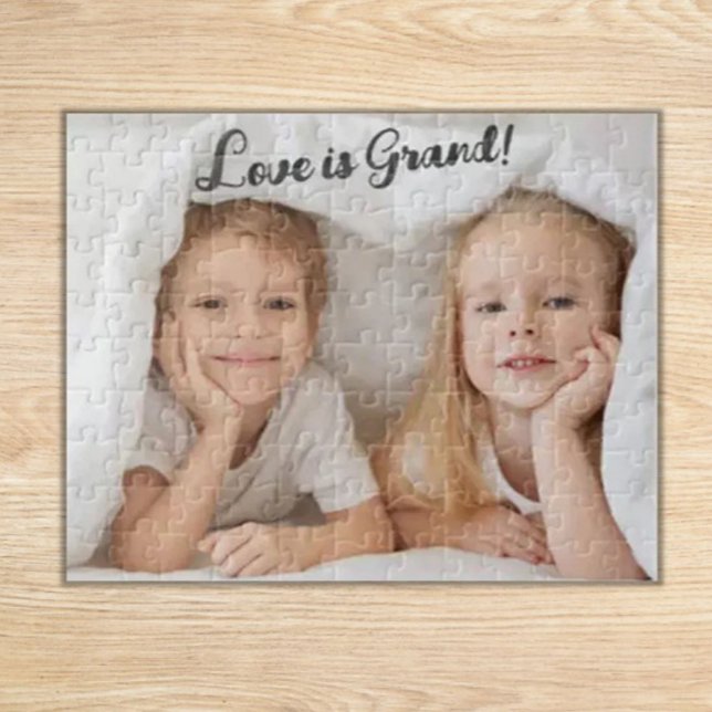 Liebe ist Grand! Grandkids-Foto Puzzle (Von Creator hochgeladen)