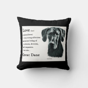 Liebe ist großer Däne-Geschenke Kissen