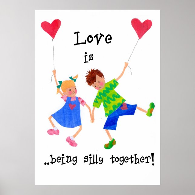 "Liebe ist..." Großes Poster (Vorne)