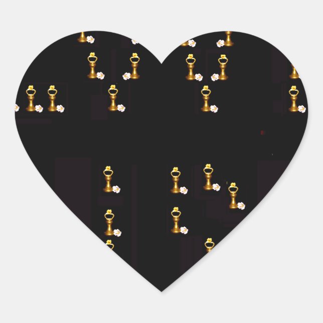 Liebe ist Herz-Aufkleber (Vorderseite)