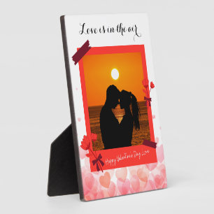 Liebe ist im Air Custom Foto Couple & Text Fotoplatte