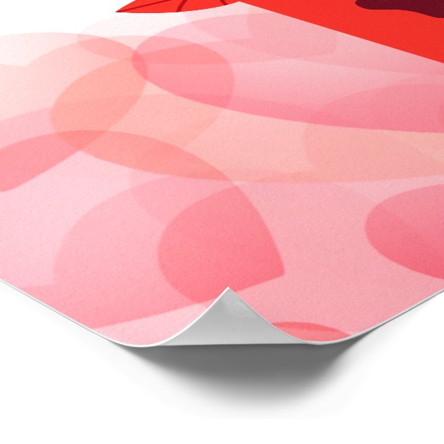 Liebe ist im Air Custom Foto Couple & Text Poster (Ecke)