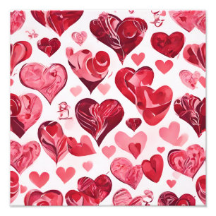 Liebe ist im Air-heart-Design Fotodruck
