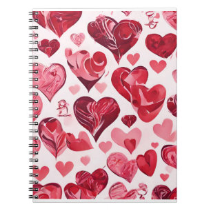 Liebe ist im Air-heart-Design Notizblock