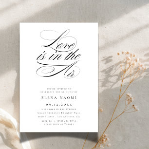 Liebe ist im Air Simple Budget Brautparty Einladung