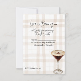 Liebe ist im Anflug Antwortkarte RSVP Karte