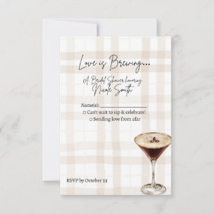 Liebe ist im Anflug Antwortkarte RSVP Karte