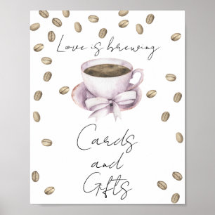 Liebe ist im Anflug Brautparty Karten und Geschenk Poster