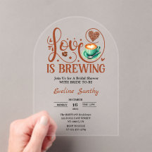 Liebe ist im Anflug Cappuccino Herz Brautparty