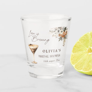 Liebe ist im Anflug Espresso Martini Brautparty Schnapsglas