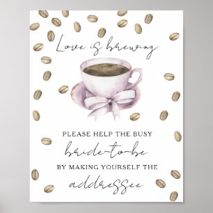 Liebe ist im Anflug Hilfe für die beschäftigte Bra Poster