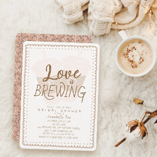 Liebe ist im Anflug To Go Kaffeetassen Brautparty Einladung