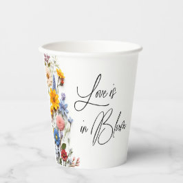 Liebe ist im blühenden Frühling Blumenkohl Brautpa Pappbecher